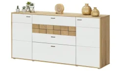 Jette Home Sideboard Laguna | Weiß, Eiche bianco