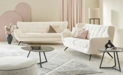 Jette Home Sofa aus Mikrofaser Mellow | Weiß, 3