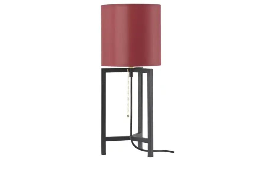 Jette Home Tischleuchte 1-flg.Schirm Stoff/  Beere