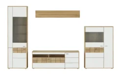 Jette Home Wohnkombination Laguna | Weiß, Eiche bianco
