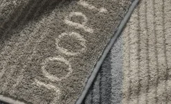 JOOP! Duschtuch JOOP 1658 Streifen | Graphit, Sand, Grau