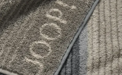 JOOP! Duschtuch JOOP 1658 Streifen | Graphit, Sand, Grau