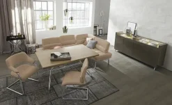 JOOP! Eckbank  Leder Loft | Hellbraun | Möbel Höffner