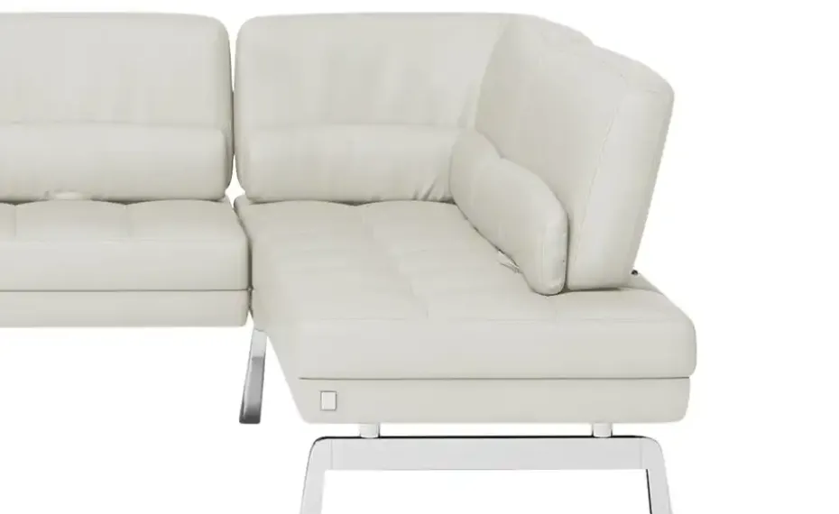 JOOP! Eckbank Leder Loft | Silbergrau | Möbel Höffner