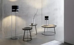 JOOP! Stehleuchte 1-flammig Textil Round Lights Chrome