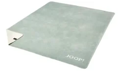 JOOP! Wohndecke JOOP! Melange-Doubleface | Jadegrün, Creme