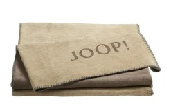 JOOP! Wohndecke JOOP! Melange-Doubleface | Hellbraun, Dunkelbraun