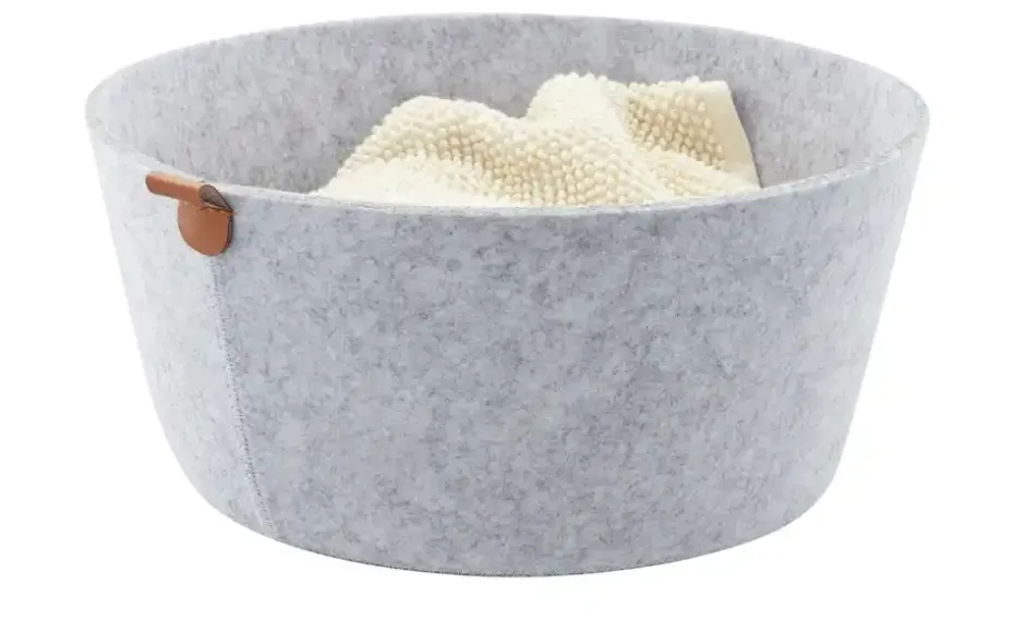Justinus Filzkorb Lifestyle | Hellgrau, Eckig | Höffner