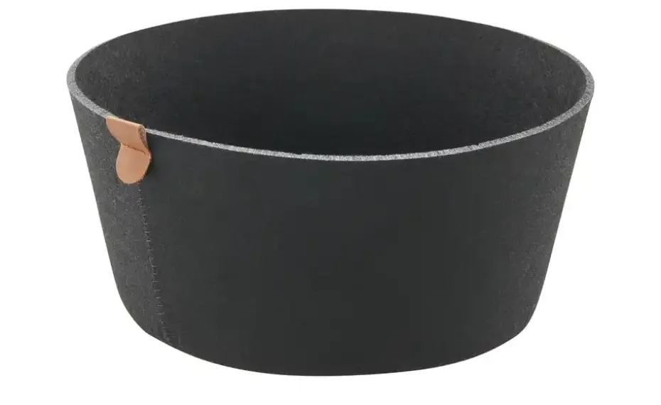 Justinus Filzkorb Lifestyle | Schwarz, Rund | Höffner