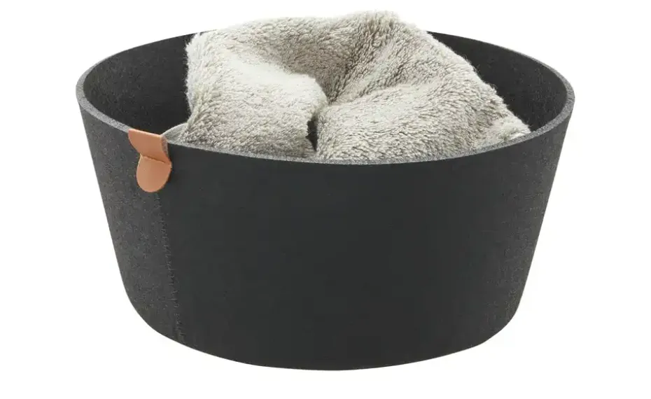 Justinus Filzkorb Lifestyle | Schwarz, Rund | Höffner