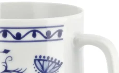 Kahla Becher mit Henkel "Rosella" Zwiebelmuster | Kaffeebecher