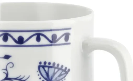 Kahla Becher mit Henkel "Rosella" Zwiebelmuster | Kaffeebecher