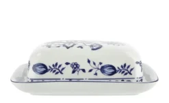 Kahla Butterdose "Rosella" Zwiebelmuster | Butterdose