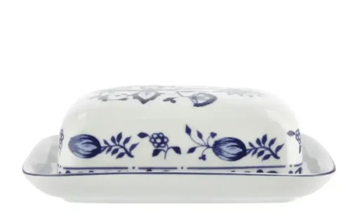 Kahla Butterdose "Rosella" Zwiebelmuster | Butterdose