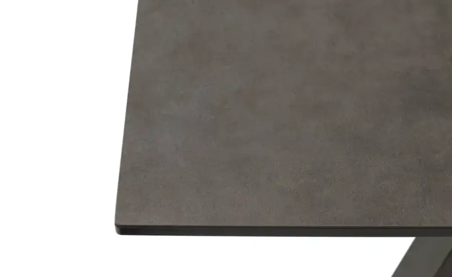 Keramiktisch ausziehbar Quinn | Anthrazit, Schwarz, matt, lackiert