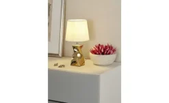 Keramik-Tischleuchte, 1-flammig, goldfarben ´klein´ | Goldfarben, lackiert