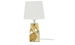 Keramik-Tischleuchte, 1-flammig, goldfarben ´klein´ | Goldfarben, lackiert