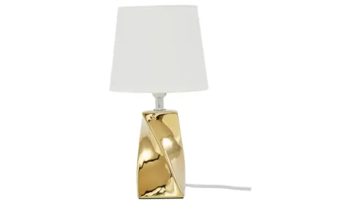 Keramik-Tischleuchte, 1-flammig, goldfarben ´klein´ | Goldfarben, lackiert