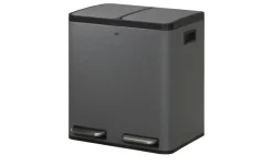 KHG Abfalleimer 2x15l | Grau | Möbel Höffner