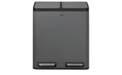 KHG Abfalleimer 2x15l | Grau | Möbel Höffner