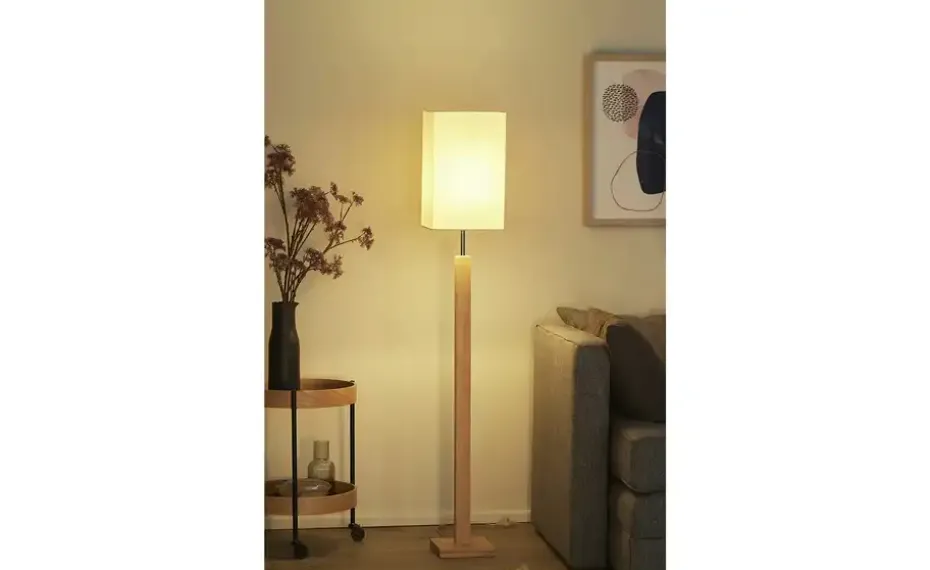 KHG Bambus-Stehleuchte, 1-flammig, eckig | Höffner