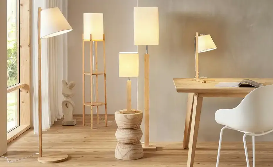 KHG Bambus-Stehleuchte, 1-flammig, eckig | Höffner