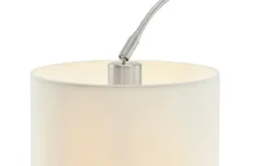 KHG Bogenleuchte, 1-flammig, Stoffschirm weiß | Höffner