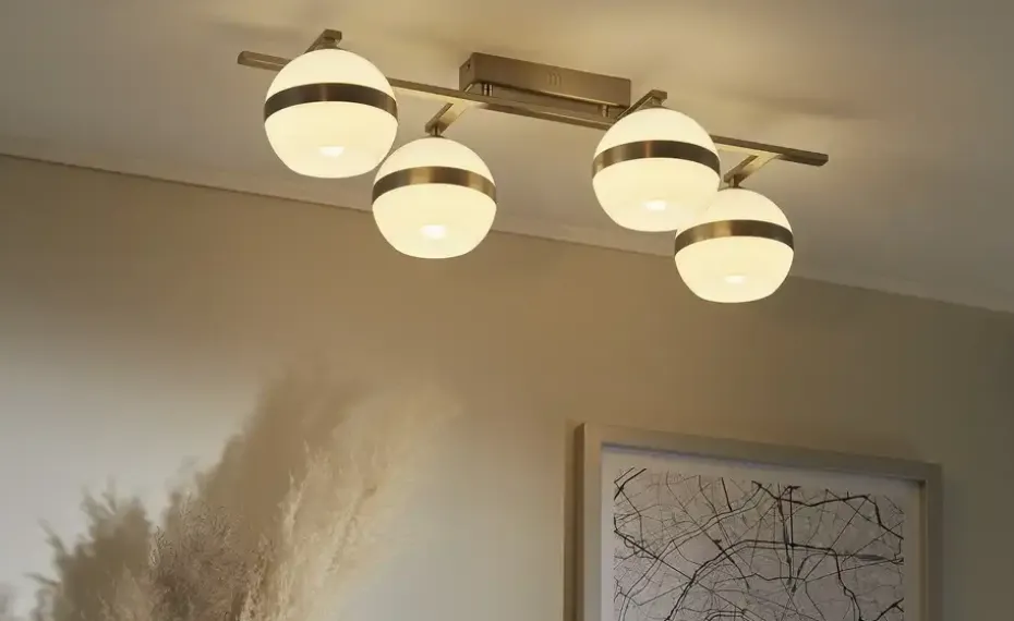 KHG Deckenleuchte | edelstahlfarben, matt | Höffner