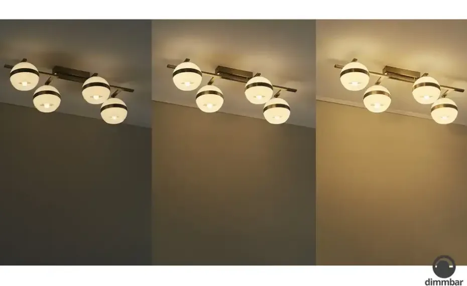 KHG Deckenleuchte | edelstahlfarben, matt | Höffner