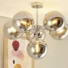KHG Deckenleuchte, 6-flammig, chrom / Rauchglas