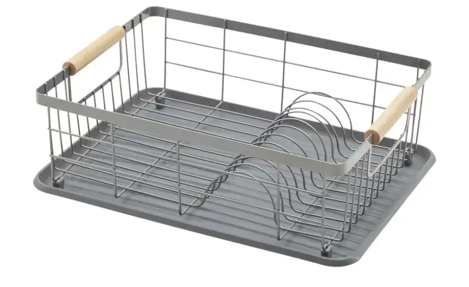 KHG Geschirrabtropfständer | Mit Holzgriffen | Höffner