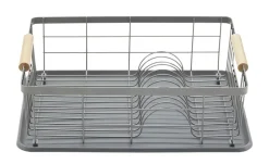 KHG Geschirrabtropfständer | Mit Holzgriffen | Höffner