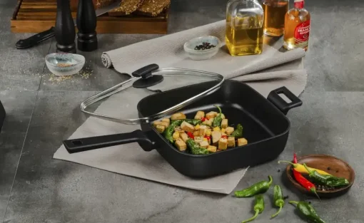 KHG Grillpfanne 28 x 28 cm Green Line | Grillpfanne 28 x 28 cm