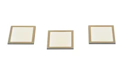 KHG Küchenunterbaubeleuchtung 3er-Set, quadratisch
