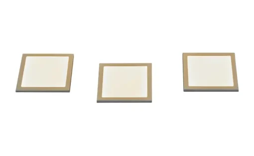 KHG Küchenunterbaubeleuchtung 3er-Set, quadratisch