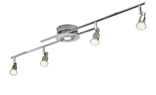 KHG LED- Deckenspot, 5- flammig, chrom | Möbel Höffner