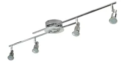 KHG LED- Deckenspot, 5- flammig, chrom | Möbel Höffner