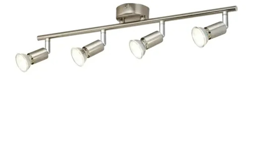KHG LED- Deckenspot, 4-flammig, nickel matt | Höffner