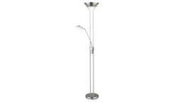 KHG LED-Deckenfluter | silberfarben, Weiß, matt