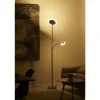 KHG LED-Deckenfluter, 2-flammig, Nickel-matt | edelstahlfarben, matt