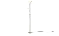 KHG LED-Deckenfluter, 2-flammig | matt, edelstahlfarben, silberfarben