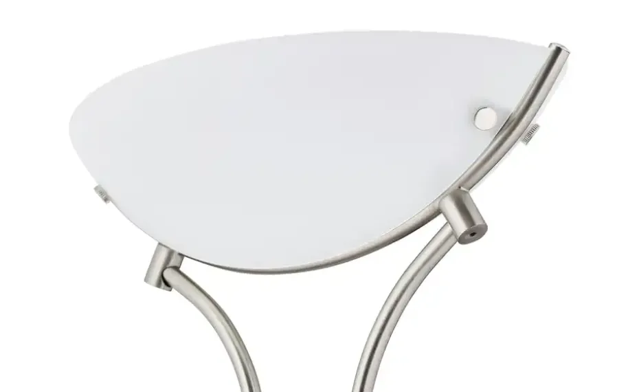 KHG LED-Deckenfluter, 2-flammig | matt, edelstahlfarben, silberfarben