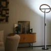 KHG LED-Deckenfluter, 2-flammig, anthrazit / Eiche