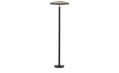 KHG LED-Deckenfluter, 2-flammig, anthrazit / Eiche