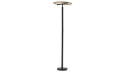 KHG LED-Deckenfluter, 2-flammig, anthrazit / Eiche