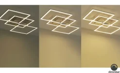 KHG LED-Deckenleuchte, Alu/chrom | Möbel Höffner