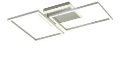 KHG LED-Deckenleuchte, chrom, ´rechteckig´ mit Fernbedienung