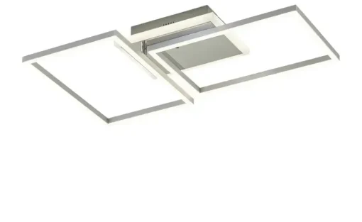 KHG LED-Deckenleuchte, chrom, ´rechteckig´ mit Fernbedienung