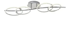 KHG LED-Deckenleuchte, chrom `4 Ringe´ | Möbel Höffner