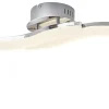 KHG LED-Deckenleuchte, chrom `Wavy´ | Möbel Höffner